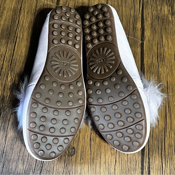 UGG Kaley Wisp Suede Shearling Flats Slippers Women’s Size 6 Pink Brand New - Picture 6 of 11